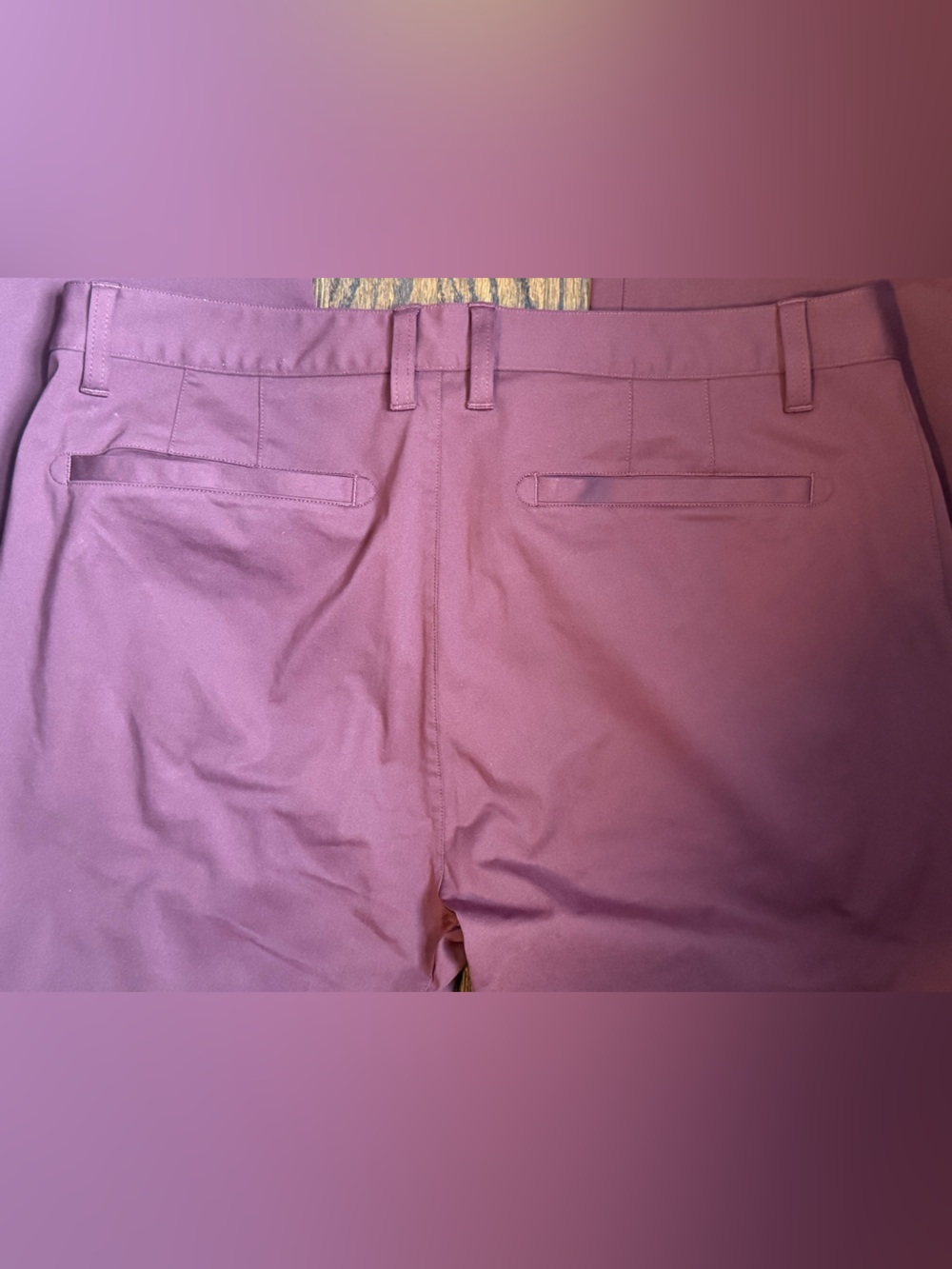 RHONE Men's Slim Chinos in Plum - Picture 4 of 4